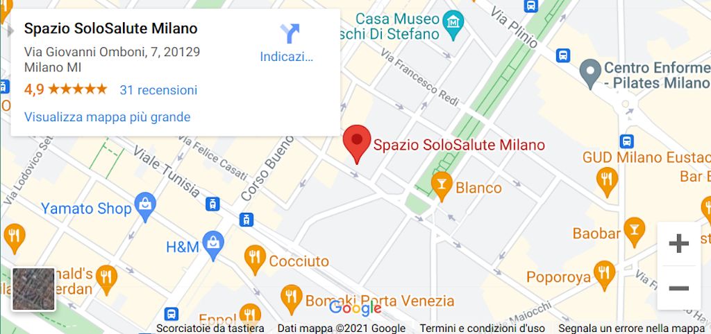 Mappa di come raggiungere Spazio SoloSalute a Milano